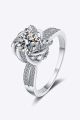 1 Carat Moissanite 925 Sterling Silver Ring - Trendsi - Flyclothing LLC