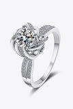 1 Carat Moissanite 925 Sterling Silver Ring - Trendsi