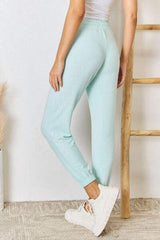 RISEN Full Size Drawstring Ultra Soft Knit Jogger - Trendsi - Flyclothing LLC