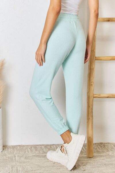 RISEN Full Size Drawstring Ultra Soft Knit Jogger - Trendsi - Flyclothing LLC