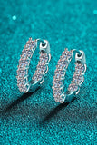 1.8 Carat Moissanite Hoop Earrings - Trendsi