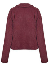 Plush Open Front Dropped Shoulder Jacket - Trendsi - Flyclothing LLC