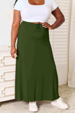 Double Take Full Size Soft Rayon Drawstring Waist Maxi Skirt Rayon - Trendsi - Flyclothing LLC