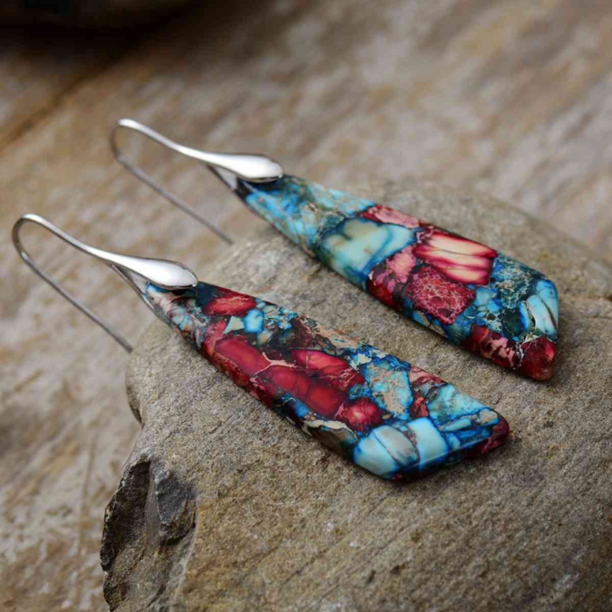 Geometrical Shape Dangle Earrings - Trendsi - Flyclothing LLC