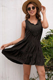 Tassel Tie Lace Trim Sleeveless Dress - Trendsi - Flyclothing LLC