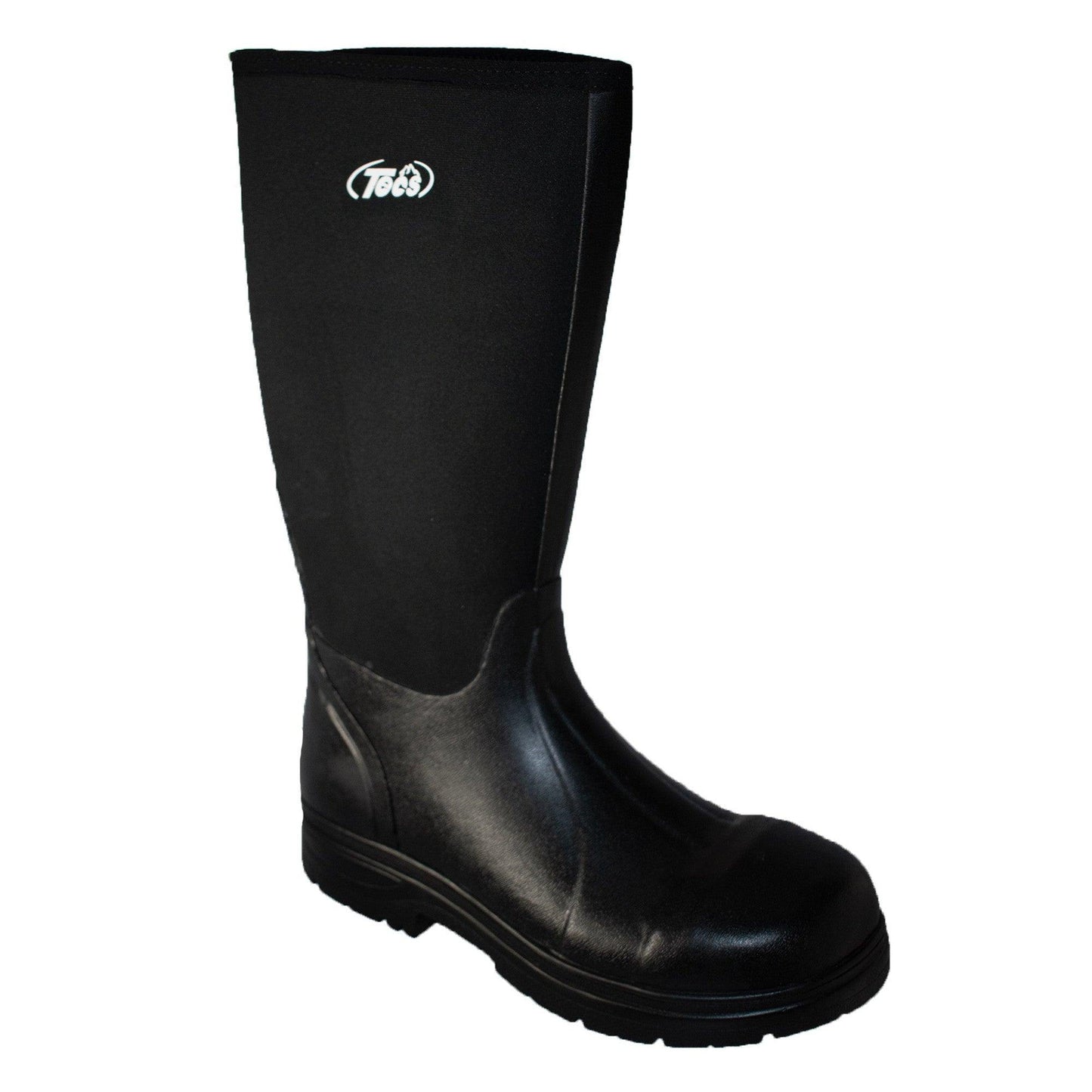 Men's 16" Cement Rubber Boot Steel Toe Black - Tecs - Flyclothing LLC