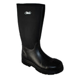 Men's 16" Cement Rubber Boot Steel Toe Black - Tecs - Flyclothing LLC