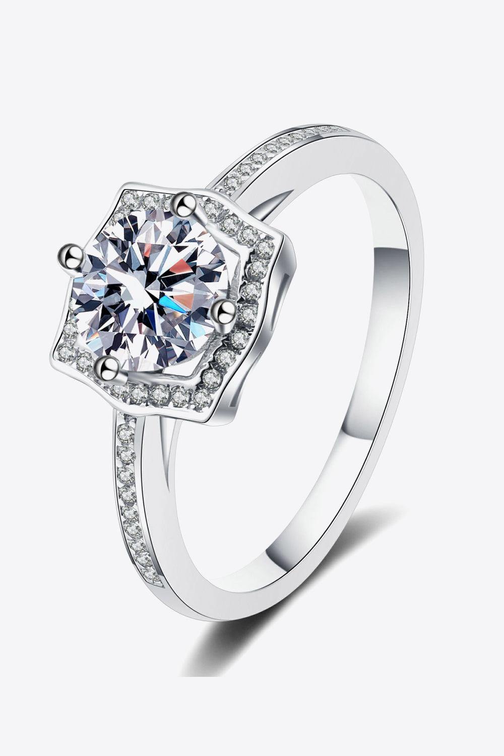 Embrace The Joy 1 Carat Moissanite Ring - Trendsi