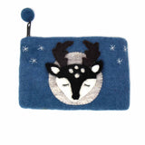 Hand Crafted Felt: Stag Pouch - Global Groove Direct
