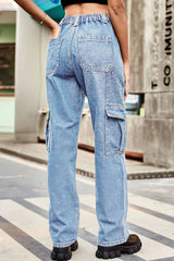 Loose Fit Long Pants with Pockets - Trendsi - Flyclothing LLC