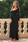 Square Neck Long Sleeve Dress - Trendsi - Flyclothing LLC