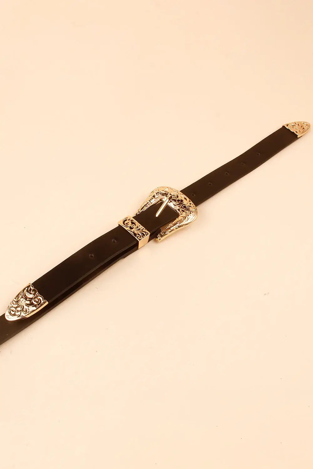 Double Buckle PU Leather Belt - Trendsi - Flyclothing LLC
