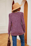 Square Neck Puff Sleeve Top - Trendsi - Flyclothing LLC