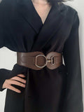PU Elastic Wide Belt - Trendsi - Flyclothing LLC