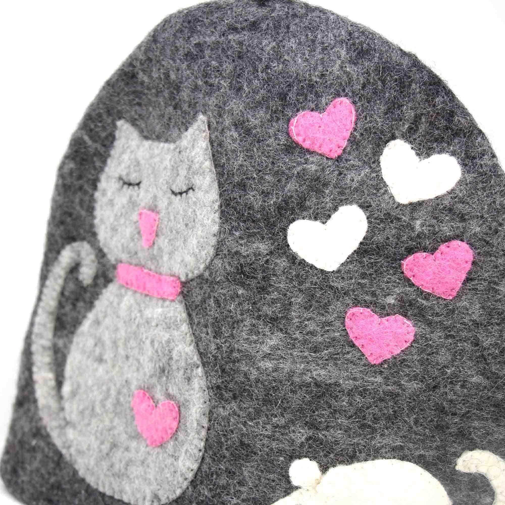Hand Crafted Felt: Cat Tea Cozy - Global Groove Direct - Flyclothing LLC