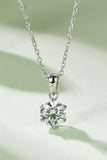 1 Carat Moissanite 925 Sterling Silver Necklace - Trendsi
