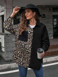 Collared Neck Contrast Color Dropped Shoulder Shirt - Trendsi - Flyclothing LLC