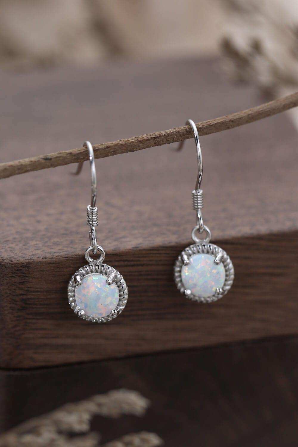 Join The Fun Opal Earrings - Trendsi - Flyclothing LLC