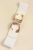 Zinc Alloy Buckle Elastic Wide Belt - Trendsi - Flyclothing LLC