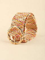 Multicolored Wide Belt - Trendsi - Flyclothing LLC