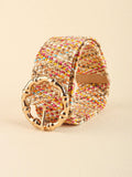 Multicolored Wide Belt - Trendsi