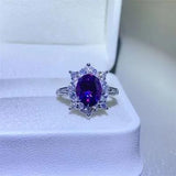 2 Carat Moissanite 925 Sterling Silver Ring - Trendsi