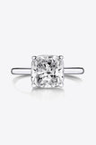 3.5 Carat Zircon 4-Prong Ring - Trendsi