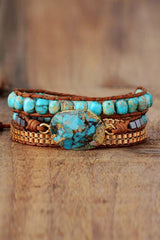 Handmade Natural Stone Copper Bracelet - Trendsi