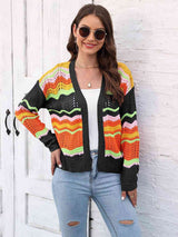 Open Front Openwork Cardigan - Trendsi - Flyclothing LLC