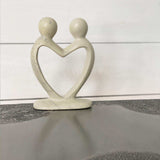 Soapstone Lovers Heart Natural - 6 Inch - SMOLArt - Flyclothing LLC