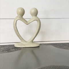 Soapstone Lovers Heart Natural - 6 Inch - Flyclothing LLC