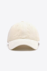 Distressed Adjustable Baseball Cap - Trendsi
