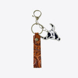 Rhinestone Bull Keychain - Trendsi