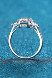 3 Carat Moissanite 925 Sterling Silver Rhodium-Plated Ring - Trendsi - Flyclothing LLC