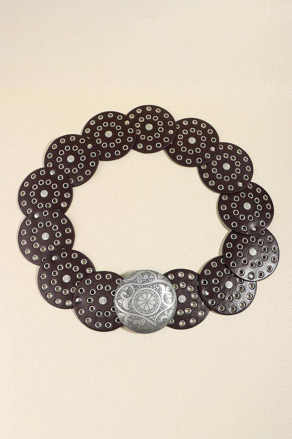 Vintage PU Leather Wide Belt - Trendsi - Flyclothing LLC