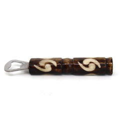 African Batik Bone Bottle Opener, Mixed Designs - Jedando