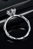 1 Carat Moissanite 925 Sterling Silver Ring - Trendsi - Flyclothing LLC
