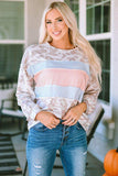 Round Neck Color Block Dropped Shoulder Tee - Trendsi - Flyclothing LLC