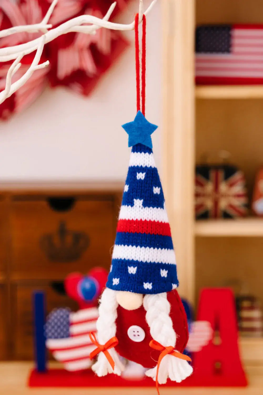 4-Piece Independence Day Knit Hanging Gnomes - Trendsi - Flyclothing LLC