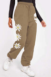 Simply Love Simply Love Full Size Drawstring Flower & Skull Graphic Long Sweatpants - Trendsi
