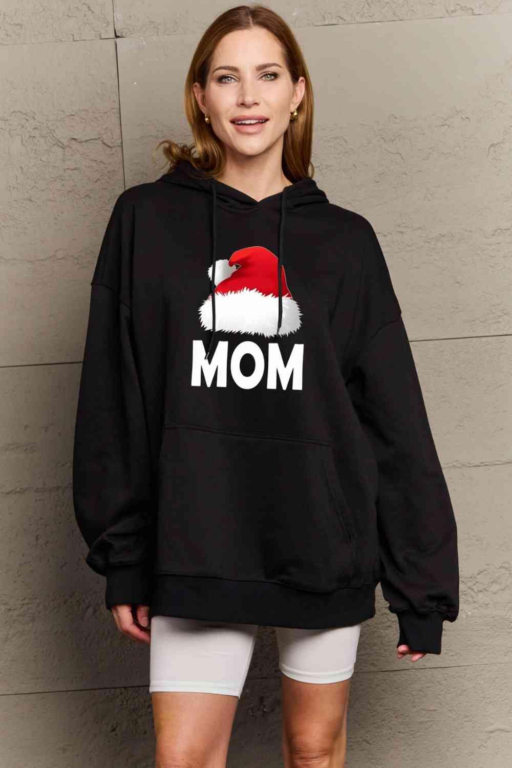Simply Love Full Size MOM Graphic Hoodie - Trendsi