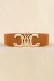 Zinc Alloy Buckle Elastic Wide Belt - Trendsi - Flyclothing LLC