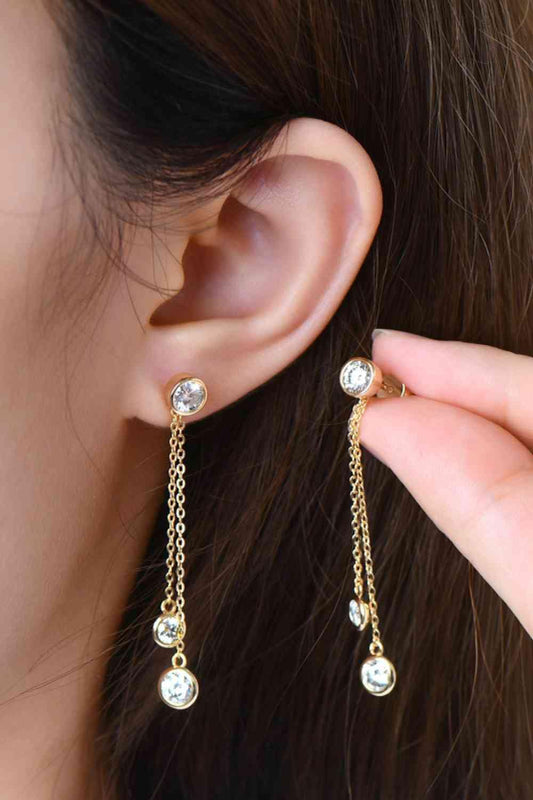 2.6 Carat Moissanite 925 Sterling Silver Earrings - Trendsi