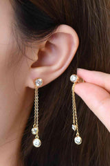 2.6 Carat Moissanite 925 Sterling Silver Earrings - Trendsi