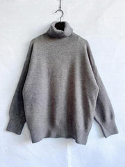 Turtleneck Long Sleeve Sweater - Trendsi