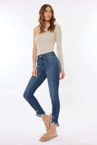 Kancan Raw Hem High Waist Cropped Jeans - Trendsi - Flyclothing LLC