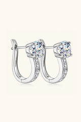2 Carat Moissanite 925 Sterling Silver Earrings - Trendsi - Flyclothing LLC