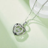 Moissanite 925 Sterling Silver Heart Necklace - Flyclothing LLC