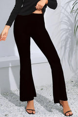 High Waist Long Flare Pants - Trendsi