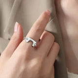 18K Gold-Plated Irregular Open Ring - Trendsi - Flyclothing LLC